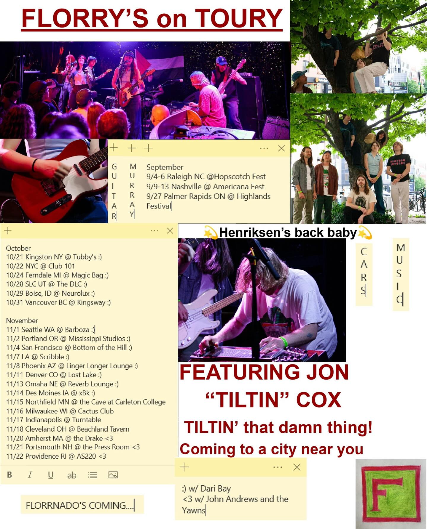 Florry Florry's on Toury Tour Poster 2025